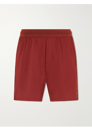 Lululemon - Straight-Leg Mesh-Trimmed Recycled-Jersey Tennis Shorts - Men - Burgundy - XS