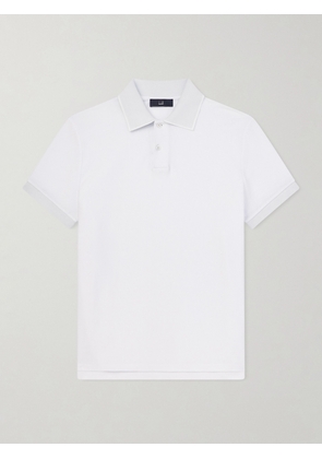 Dunhill - Cotton-Piqué Polo Shirt - Men - White - S