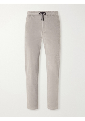 SEASE - Mindset Slim-Fit Cotton-Blend Corduroy Drawstring Trousers - Men - Gray - S