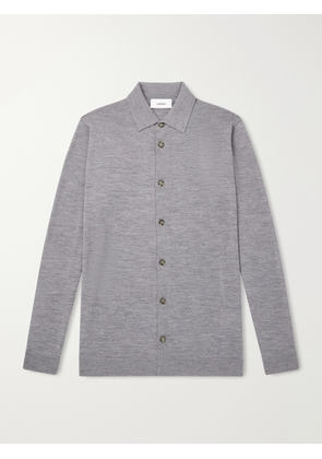 Lardini - Virgin Wool Polo Shirt - Men - Gray - S