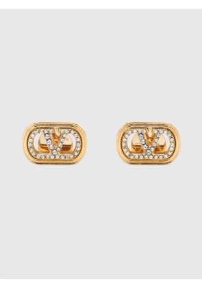 VALENTINO GARAVANI VLogo Signature Brass Earrings with Set Rhinestones