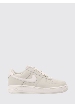NIKE Air Force 1 Smooth Leather Trainers with Perforated Toe and Swoosh Logo