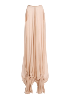 Harithand Ceres Ruffled Silk Wide-Leg Pants - Moda Operandi