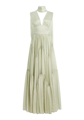 Harithand Ferrara Ruffled Silk Maxi Dress - Moda Operandi