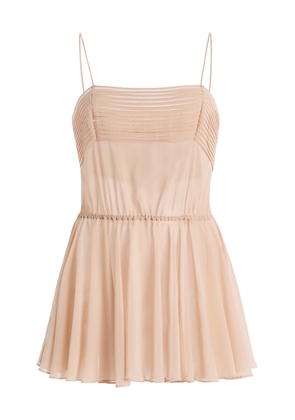 Harithand Ceres Silk Georgette Peplum Top - Moda Operandi