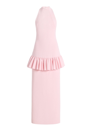 Harithand Cybelle Peplum Crepe Maxi Dress - Moda Operandi