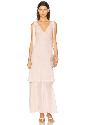LPA Marisel Maxi Dress in Light Pink - Pink. Size M (also in XXS, XS, S, L, XL).