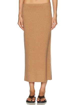 Gabriela Hearst Narayan Skirt in Camel - Brown. Size M (also in S, L).