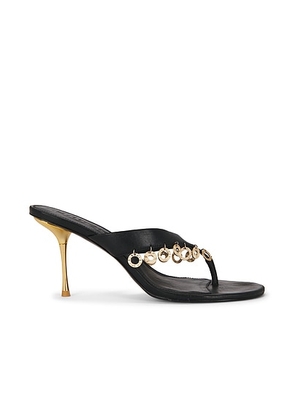 Cult Gaia Stella Embellished Sandal in Black - Black. Size 38.5 (also in 36, 41, 36.5, 37, 37.5, 39, 40).
