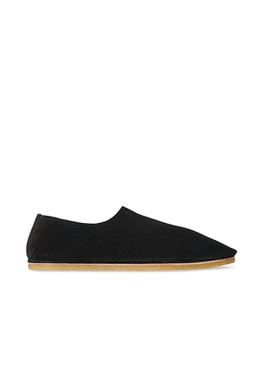 The Row Perrick Slipper in Black - Black. Size 39 (also in 36, 36.5, 37, 37.5, 38, 38.5, 39.5, 40, 41).