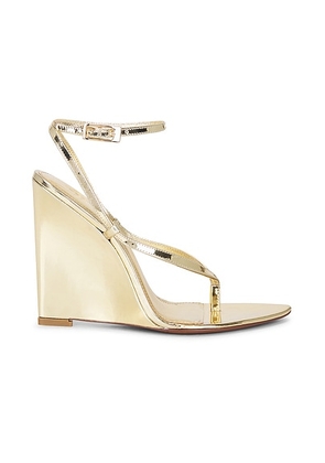 Retrofete Namby Wedge Sandal in Light Gold - Metallic Gold. Size 39.5 (also in 37, 37.5, 38, 39, 36, 36.5, 38.5).
