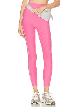 Beyond Yoga Spacedye Streamline Legging in Luscious Pink Heather - Pink. Size XS (also in L, M, S).