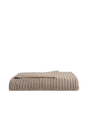 Parachute Marled Cotton Throw in Adobe - Red. Size all.