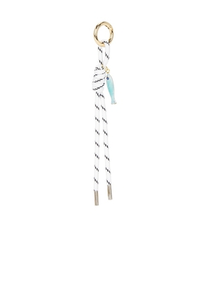Casa Clara Sardinia Keychain in White.