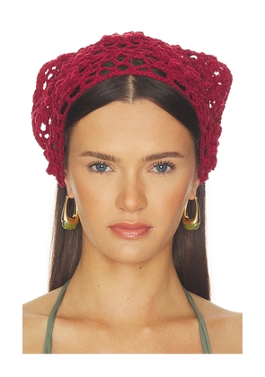 Casa Clara Ruthie Head Scarf in Red.