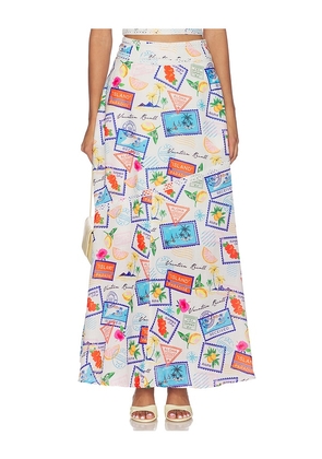 Curaae by Elliatt Naelle Maxi Skirt in Multi. Size L. Also in XS, S, M, XL.
