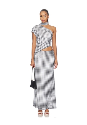 Curaae by Elliatt Siane Maxi Dress in Black & White. Size L. Also in M, S, XL, XS.