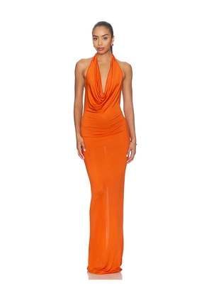 Eterne Gisele Maxi Dress in Orange. Size L. Also in M, S, XL, XS.