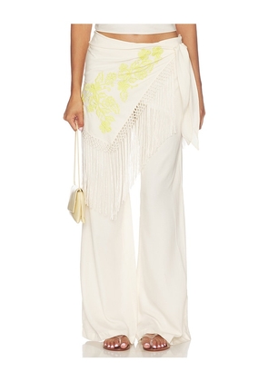 Amanda Uprichard Calandra Pants in Neutral. Size L. Also in XS, S, XL.