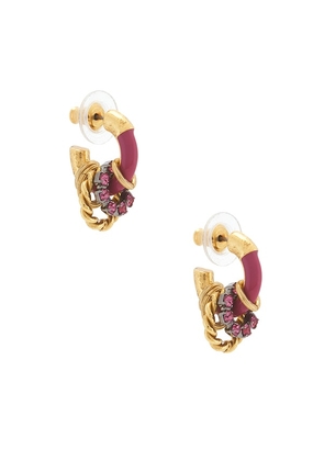 Elizabeth Cole Yarra Earrings in Pink.