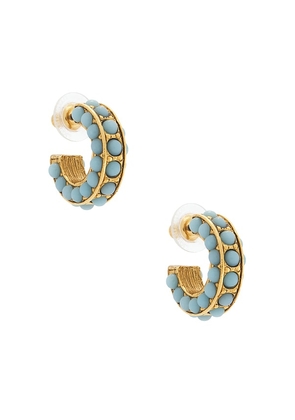 Elizabeth Cole Aira Earrings in Blue.