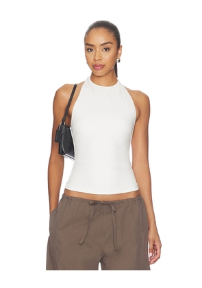 ALL THE WAYS Millicent Halter Top in White. Size L. Also in M, S, XL, XS, XXS.