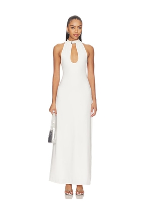 GUIZIO Amalfi Maxi Dress in Ivory. Size L. Also in M, S, XS, XXS.