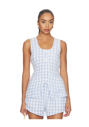 BLANKNYC Gingham Sleeveless Top in Multi. Size L. Also in XS, S, M.