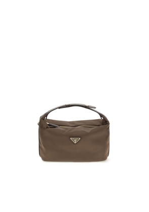 Prada Brown Recycled Polyamide Handbag