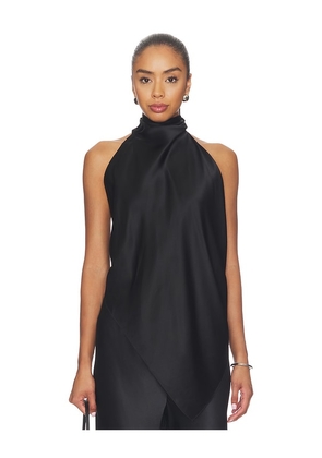 Helmut Lang Tie Scarf Top in Black. Size L. Also in XS, S, M.