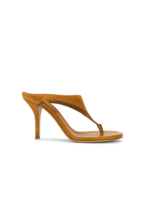 GIA BORGHINI Lara Thong Heel in Tan. Size 36. Also in 37, 39, 40.
