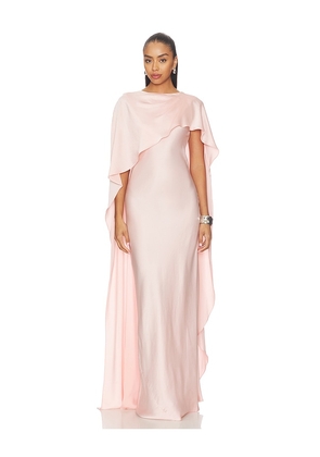 SIMKHAI Izel Cape Gown in Pink. Size 2. Also in 4, 6, 8.