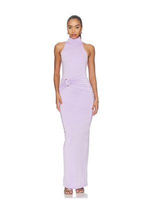 Nookie Petra High-neck Maxi Dress in Purple. Size L. Also in M, S, XL, XS.