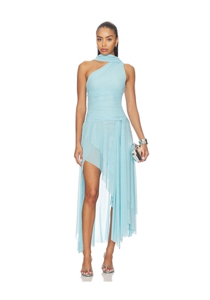 MAJORELLE Julie Maxi Dress in Baby Blue. Size L. Also in M, S, XL, XS, XXS.