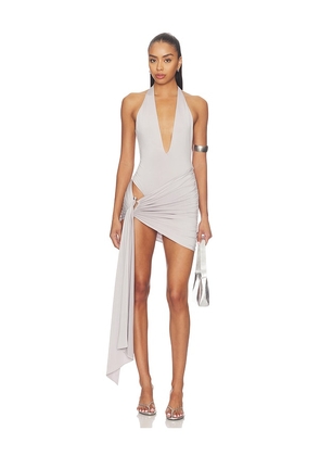 NBD Sarover Mini Dress in Grey. Size L. Also in M, XL.