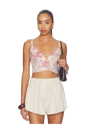 L'AGENCE Kaori Bralette in Tan. Size L. Also in M, S, XL, XS, XXS.