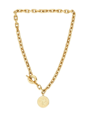 petit moments Tide Coin Necklace in Metallic Gold.