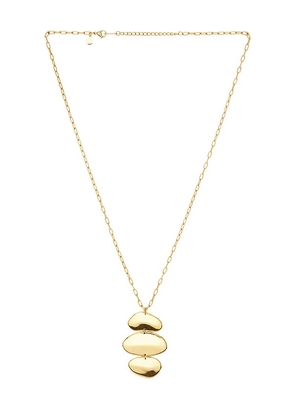 petit moments Sun Stack Necklace in Metallic Gold.