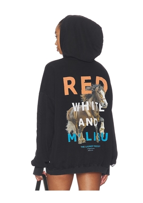 The Laundry Room Red White And Malibu Hideout Hoodie in Black. Size L. Also in XS, S.