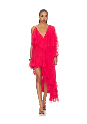 Vaillant Rumba Dress in Red. Size 34/XS. Also in 36/S, 38/M, 40/L.