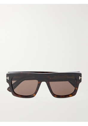 TOM FORD - Square-Frame Acetate Sunglasses - Men - Tortoiseshell