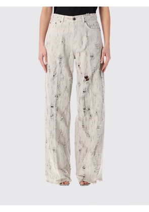 HAIKURE Distressed Denim Wide-leg Jeans