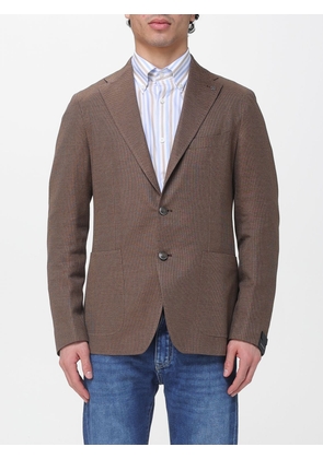 TAGLIATORE Single-Breasted Cotton Blend Blazer