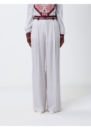 PINKO Printed Viscose Palazzo Trousers