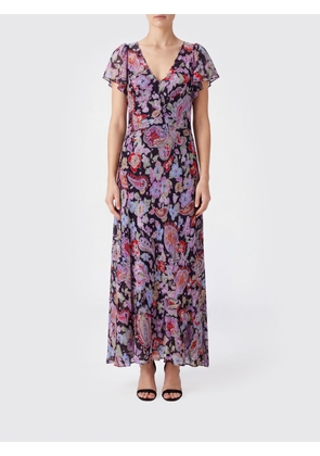 RIXO LONDON Printed Viscose Long Dress