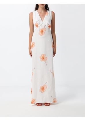 MAR DE MARGARITAS Long Viscose Dress With Floral Print