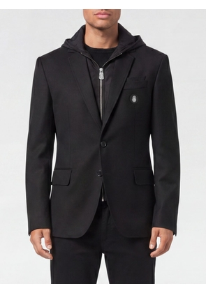 BILLIONAIRE Single-Breasted Hooded Blazer