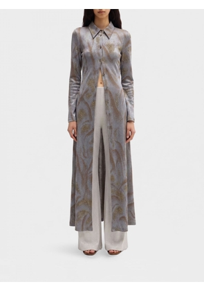 MACCAPANI Andre Printed Viscose Chemisier Dress