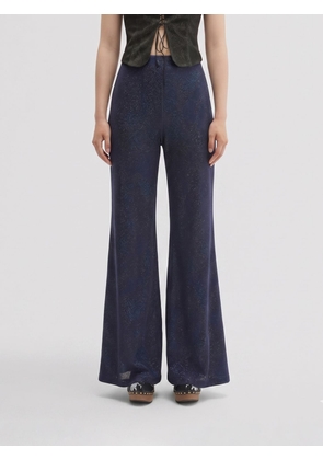MACCAPANI Easy Flared Trousers in Organic Cotton Blend