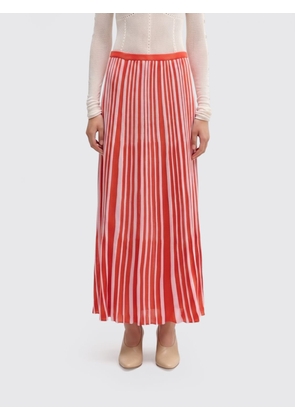 MACCAPANI Pleated Viscose Blend Skirt